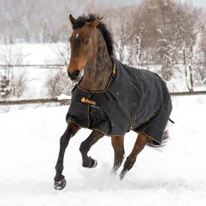 Bucas Irish Turnout Extra 300g Pony 1200D - noir/or - Couverture pour cheval - Publicité Bucas Irish Turnout Extra 300g Pony 1200D - noir/or - Couverture pour cheval - Publicité