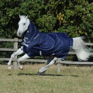 Couverture imperméable Navy/Silver pour chevaux - Freedom Turnout Light - Publicité Couverture imperméable Navy/Silver pour chevaux - Freedom Turnout Light - Publicité