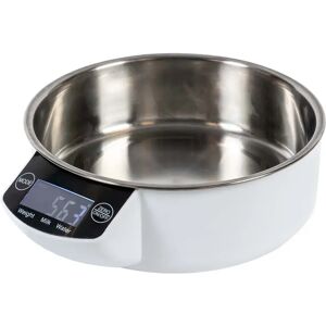 Gamelle pour chien et chat à balance numérique Duvoplus Blanc - Publicité Gamelle pour chien et chat à balance numérique Duvoplus Blanc - Publicité
