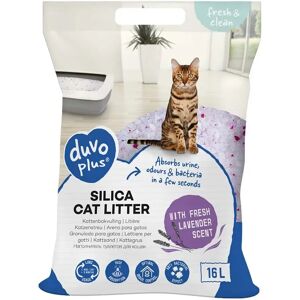 Litière pour chat lavande Duvoplus Premium Silica Blanc - Publicité Litière pour chat lavande Duvoplus Premium Silica Blanc - Publicité