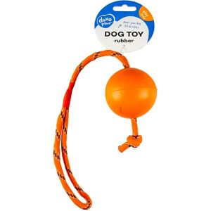 Balle pour chien en caoutchouc avec corde Duvoplus Multicolore - Publicité Balle pour chien en caoutchouc avec corde Duvoplus Multicolore - Publicité