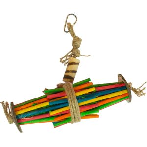 Jouet pour oiseaux bâtonnets en tube feuilles de maïs et coco Duvoplus Multicolore - Publicité Jouet pour oiseaux bâtonnets en tube feuilles de maïs et coco Duvoplus Multicolore - Publicité
