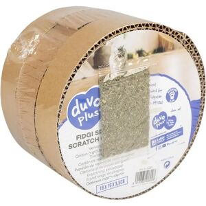 Griffoir pour chat carton Duvoplus Fidgi Beige - Publicité Griffoir pour chat carton Duvoplus Fidgi Beige - Publicité