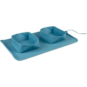 Gamelle pour chien pliable en silicone Duvoplus Bleu - Publicité Gamelle pour chien pliable en silicone Duvoplus Bleu - Publicité