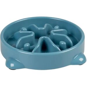 Gamelle pour chien ou chat anti-glouton Duvoplus Bleu - Publicité Gamelle pour chien ou chat anti-glouton Duvoplus Bleu - Publicité
