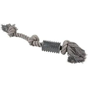 Corde pour chien 3 nœuds et cylindre en caoutchouc Duvoplus Eco Noir - Publicité Corde pour chien 3 nœuds et cylindre en caoutchouc Duvoplus Eco Noir - Publicité