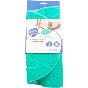 Tapis pour bac à litière patte arrondie Duvoplus Bleu - Publicité Tapis pour bac à litière patte arrondie Duvoplus Bleu - Publicité