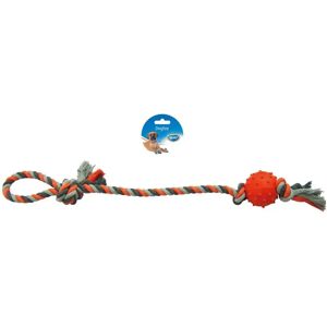 Corde pour chien en cotton avec pendule balle caoutchouc Duvoplus Gris - Publicité Corde pour chien en cotton avec pendule balle caoutchouc Duvoplus Gris - Publicité