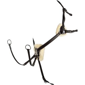 Collier de chasse à 5 points en cuir tanné Equestro Marron - Publicité Collier de chasse à 5 points en cuir tanné Equestro Marron - Publicité