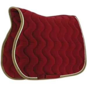 Equitheme - Polyfun Schabrak - Burgundy/Taupe - Saddle pad - Publicité Equitheme - Polyfun Schabrak - Burgundy/Taupe - Saddle pad - Publicité