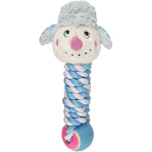 Jouet peluche pour chien Bonhomme de neige Flamingo Levi Bleu - Publicité Jouet peluche pour chien Bonhomme de neige Flamingo Levi Bleu - Publicité