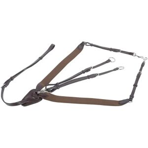 Collier de chasse élastique pour cheval Harry's Horse Marron - Publicité Collier de chasse élastique pour cheval Harry's Horse Marron - Publicité