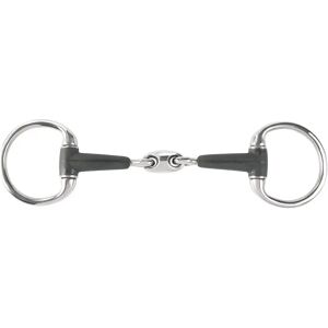 Mors olive pour cheval à double brisure en caoutchouc Horze Noir - Publicité Mors olive pour cheval à double brisure en caoutchouc Horze Noir - Publicité