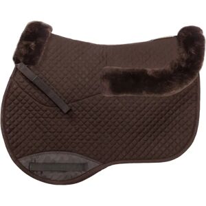Tapis de selle pour cheval cuir d'agneau Kavalkade Marron - Publicité Tapis de selle pour cheval cuir d'agneau Kavalkade Marron - Publicité