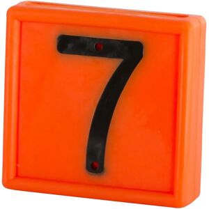 Collier de marquage numérotée à enfiler sur le bracelet Kerbl N°7 (x10) Orange - Publicité Collier de marquage numérotée à enfiler sur le bracelet Kerbl N°7 (x10) Orange - Publicité