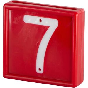 Collier de marquage numérotée à enfiler sur le bracelet Kerbl N°7 (x10) Rouge - Publicité Collier de marquage numérotée à enfiler sur le bracelet Kerbl N°7 (x10) Rouge - Publicité