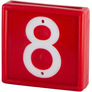 Collier de marquage numérotée à enfiler sur le bracelet Kerbl N°8 (x10) Rouge - Publicité Collier de marquage numérotée à enfiler sur le bracelet Kerbl N°8 (x10) Rouge - Publicité