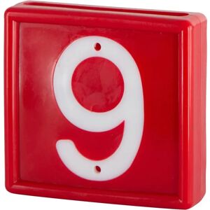 Collier de marquage numérotée à enfiler sur le bracelet Kerbl N°9 (x10) Rouge - Publicité Collier de marquage numérotée à enfiler sur le bracelet Kerbl N°9 (x10) Rouge - Publicité