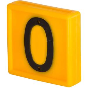 Collier de marquage numérotée à enfiler sur le bracelet Kerbl N°0 (x10) Jaune - Publicité Collier de marquage numérotée à enfiler sur le bracelet Kerbl N°0 (x10) Jaune - Publicité