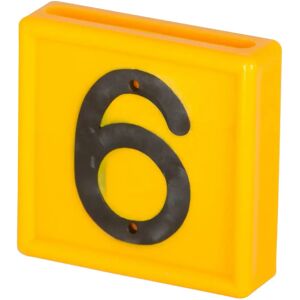 Collier de marquage numérotée à enfiler sur le bracelet Kerbl N°6 (x10) Jaune - Publicité Collier de marquage numérotée à enfiler sur le bracelet Kerbl N°6 (x10) Jaune - Publicité