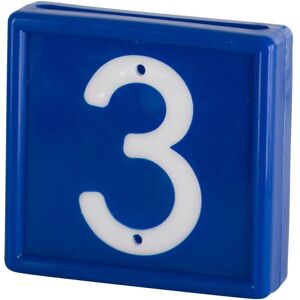 Collier de marquage numérotée à enfiler sur le bracelet Kerbl N°3 (x10) Bleu - Publicité Collier de marquage numérotée à enfiler sur le bracelet Kerbl N°3 (x10) Bleu - Publicité