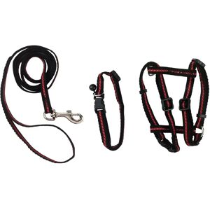 Harnais/laisse/collier pour chat Kerbl (x1) Noir - Publicité Harnais/laisse/collier pour chat Kerbl (x1) Noir - Publicité