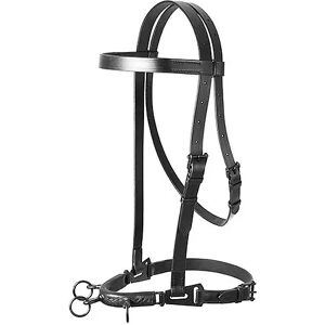 Licol pour cheval elle western 3 piliers doublée cuir Lexhis Noir - Publicité Licol pour cheval elle western 3 piliers doublée cuir Lexhis Noir - Publicité