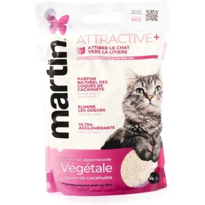 Litière pour chat Martin Sellier Attractive+ Agglo Blanc - Publicité Litière pour chat Martin Sellier Attractive+ Agglo Blanc - Publicité