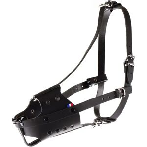 Muselière pour chien policière en cuir Martin Sellier Noir - Publicité Muselière pour chien policière en cuir Martin Sellier Noir - Publicité