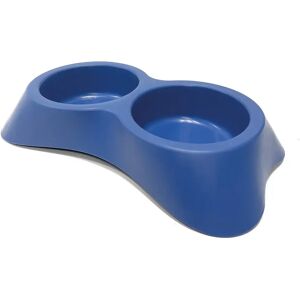 Gamelle pour chat plastique double Martin Sellier Bleu - Publicité Gamelle pour chat plastique double Martin Sellier Bleu - Publicité