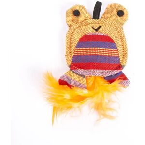 Jouet peluche pour chat grenouille Martin Sellier Jaune - Publicité Jouet peluche pour chat grenouille Martin Sellier Jaune - Publicité
