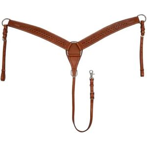 Collier de chasse pour cheval western de selle McBryan Marron - Publicité Collier de chasse pour cheval western de selle McBryan Marron - Publicité