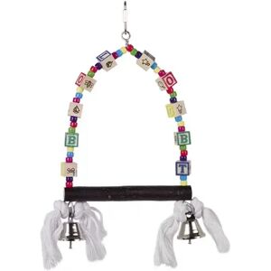 Jouet de cage pour oiseaux Nobby Pet Schaukel Mit Bunten Würfeln Multicolore - Publicité Jouet de cage pour oiseaux Nobby Pet Schaukel Mit Bunten Würfeln Multicolore - Publicité