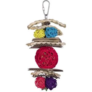 Jouet de cage pour oiseaux Nobby Pet Spielzeug Mit Geflechtbällen Multicolore - Publicité Jouet de cage pour oiseaux Nobby Pet Spielzeug Mit Geflechtbällen Multicolore - Publicité