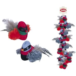 Jouet peluche pour chat Nobby Pet Plüsch (x12) Rouge - Publicité Jouet peluche pour chat Nobby Pet Plüsch (x12) Rouge - Publicité