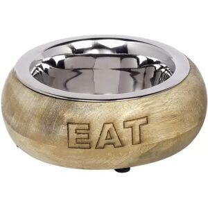 Gamelle en acier inoxydable avec support en bois pour chien Nobby Pet Eat Argenté - Publicité Gamelle en acier inoxydable avec support en bois pour chien Nobby Pet Eat Argenté - Publicité