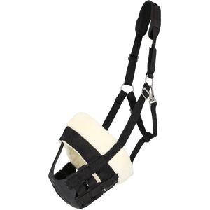 Muselière pour cheval avec licol mouton avec narines QHP Noir - Publicité Muselière pour cheval avec licol mouton avec narines QHP Noir - Publicité