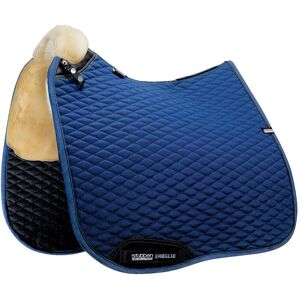 Tapis de dressage pour cheval doublé en peau d'agneau au garrot Stübben Streamline Bleu - Publicité Tapis de dressage pour cheval doublé en peau d'agneau au garrot Stübben Streamline Bleu - Publicité