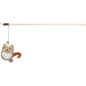 Canne à pêche pour chat peluche/bois Trixie Beige - Publicité Canne à pêche pour chat peluche/bois Trixie Beige - Publicité