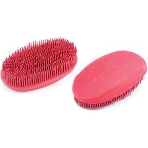 Brosse en caoutchouc souple pour muselière Umbria Equitazione Rose - Publicité Brosse en caoutchouc souple pour muselière Umbria Equitazione Rose - Publicité