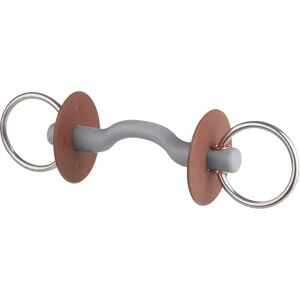 Mors pour cheval avec canon à passage de langue, anneau, doux Beris Gris - Publicité Mors pour cheval avec canon à passage de langue, anneau, doux Beris Gris - Publicité