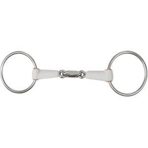 Mors pour cheval avec filet double brisure anneau Beris Argenté - Publicité Mors pour cheval avec filet double brisure anneau Beris Argenté - Publicité