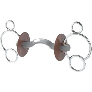 Mors 3 ou 4 anneaux pour cheval avec passage de langue, doux Beris Konnex Argenté - Publicité Mors 3 ou 4 anneaux pour cheval avec passage de langue, doux Beris Konnex Argenté - Publicité