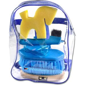 Kit de pansage équitation Waldhausen Grooming Bleu - Publicité Kit de pansage équitation Waldhausen Grooming Bleu - Publicité