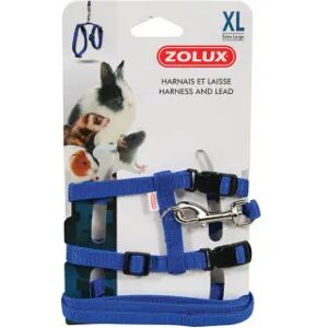 Kit Harnais et laisse casual pour rongeur Zolux Bleu - Publicité Kit Harnais et laisse casual pour rongeur Zolux Bleu - Publicité