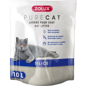 Zolux Litière Silice Nature Purecat 10 Litres - Litière pour chat - Publicité Zolux Litière Silice Nature Purecat 10 Litres - Litière pour chat - Publicité
