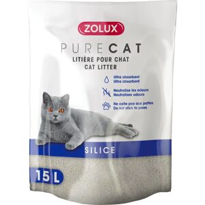 Zolux Purecat Litière Silice Nature - 15 Litres - Publicité Zolux Purecat Litière Silice Nature - 15 Litres - Publicité
