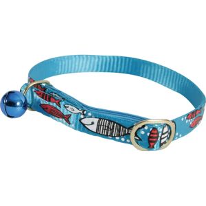 Collier nylon pour chat Zolux Sardine Turquoise - Publicité Collier nylon pour chat Zolux Sardine Turquoise - Publicité