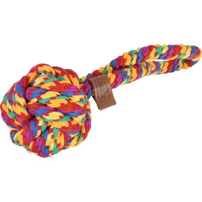 Jouet pour chien en corde à balle Zolux Rainbow Multicolore - Publicité Jouet pour chien en corde à balle Zolux Rainbow Multicolore - Publicité