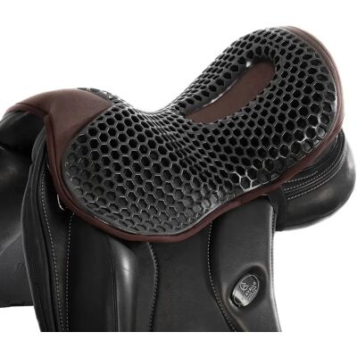 Housse de selle dressage pour cheval Acavallo Gel Out Ortho-Pubis Marron - Publicité Housse de selle dressage pour cheval Acavallo Gel Out Ortho-Pubis Marron - Publicité